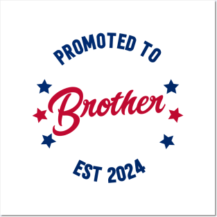 Promoted To Big Bro 2024 Leveled Up To Big Brother Est 2024 Posters and Art